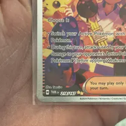 Pokemon TCG Kieran 218/167 Sv06 Special Illustration Rare Holo Trainer - Image 4
