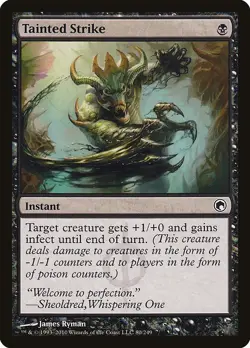 Tainted Strike - Scars of Mirrodin | MTG Card - Image 1