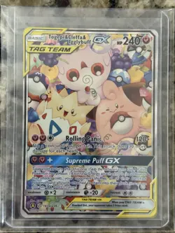Pokemon Togepi Cleffa & Igglybuff GX NM/M 143a/236 Tag Team Sun & Moon - Image 1