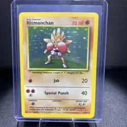 Pokemon TCG Vintage Hitmonchan Base Set Holo Rare 71/102 Wizards Of The Coast - Image 1