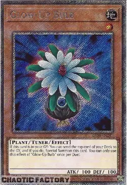 YUGIOH RA03-EN245 Glow-Up Bulb Platinum Secret Rare 1st Edition NM - Image 1
