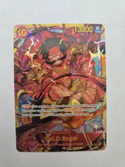 One Piece CCG Gol.D.Roger OP09-118 Secret Rare Foil 13000 Rush Card - Image 1