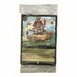 Stitch Alien Buccaneer Promo Sealed Disney Lorcana Azurite Sea EN6 8/P2 NM - Image 1