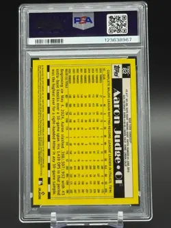 AARON JUDGE 2025 Topps CHROME Silver Pack GOLD #'D 25/50 MINT PSA 9 - Image 2