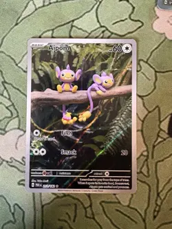 Aipom 211/182 Illustration Rare Paradox Rift Pokemon Card NM/Mint - Image 1