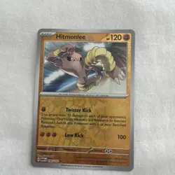 Pokemon - Hitmonlee 106/165 - Scarlet & Violet 151 - Reverse Holo - Near Mint - Image 3