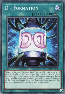 D - Formation LODT-EN048 Common / Short Print Light of Destruction Yu-Gi-Oh NM - Image 1