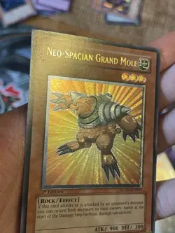 YU-GI-OH! NEO SPACIAN GRAND MOLE 1ST STON-EN005 ULTIMATE RARE 003 Near Mint NM - Image 4