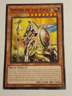 Sphinx of the Cycle 1st Edition Common DOOD-EN028 Yu-Gi-Oh! - Image 1