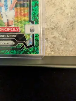 2026 Panini Prizm Monopoly FIFA World Cup Lionel Messi GREEN WAVE Card #1 - Image 5