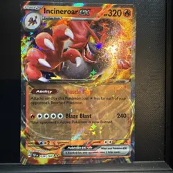 Incineroar ex 034/162 Sv05: Temporal Forces Holo Pokemon Card - Image 1