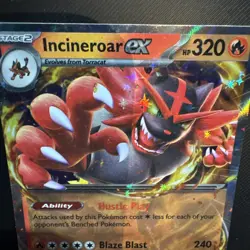Incineroar ex 034/162 Sv05: Temporal Forces Holo Pokemon Card - Image 2