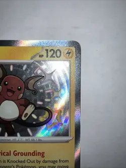 Pokemon TCG Shiny Raichu Holo Card Paldean Fates Baby Shiny Rare 132/091 - Image 3