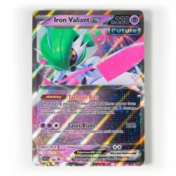 Pokemon - Iron Valiant ex - SVP068 - Black Star Promo - Half Art Card - Image 1