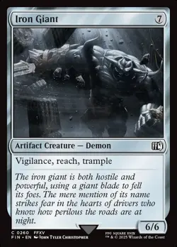 MTG Final Fantasy 0260 Iron Giant C NM FOIL - Image 1