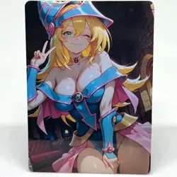 Yu-Gi-Oh Dark Magician Girl Goddess Anime Waifu ACG Foil Card - Image 1