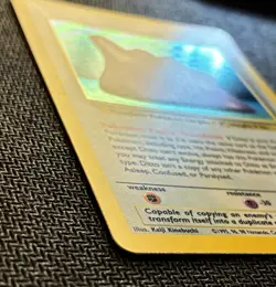 Ditto 3/62 Fossil Unlimited Holo LP – Vintage WOTC Pokemon Card - Image 2
