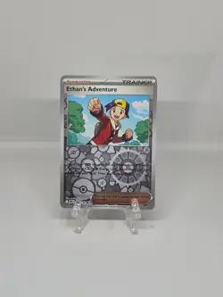 165/182 ETHANS ADVENTURE | TRAINER REVERSE HOLO | DESTINED RIVALS POKEMON CARD - Image 1
