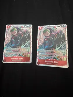 2x Roronoa Zoro - Super Rare One Piece Card EB04-007 SR - Image 1