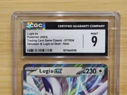 CGC 9 - Lugia ex 017/034 Trading Card Game Classic Holo - Mint - Image 2