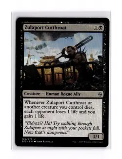 Zulaport Cutthroat Battle for Zendikar MP Moderately Played - Image 1