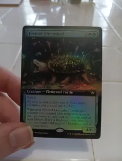 Fecund Greenshell (Extended Art) - Bloomburrow - Foil - Rare - Image 1