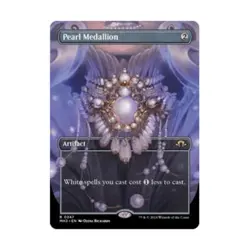 WotC Modern Horizons 3 Pearl Medallion (Borderless) (R) NM - Image 1