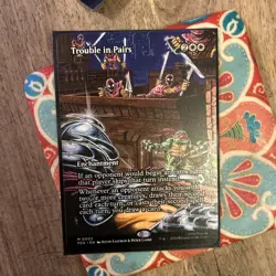 Trouble in Pairs (Borderless) MTG [Teenage Mutant Ninja Turtles Eternal-Legal] - Image 1