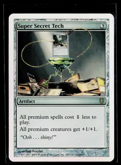 Super Secret Tech Unhinged 141/140 MTG NM FOIL - Image 1