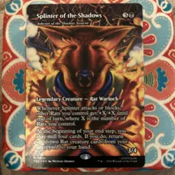 Splinter of the Shadows (Borderless) MTG [Teenage Mutant Ninja Turtles] - Image 1