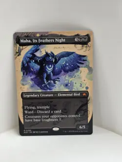 MTG - Maha, Its Feathers Night (borderless) - BLB - Image 1