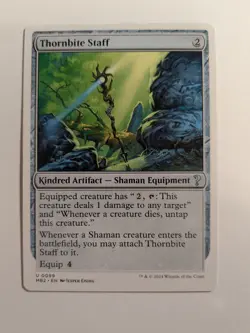 Thornbite Staff (White Border) Mystery Booster 2 Regular MtG 0099 - Image 1