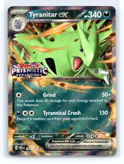 Pokemon TCG Tyranitar Ex Stamped Promo 064/131 Prismatic Evolutions B - Image 1