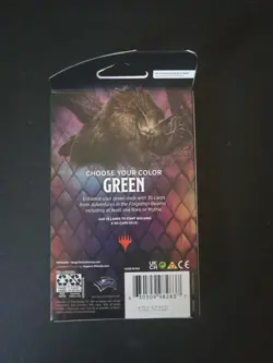 MTG Magic The Gathering Dungeons & Dragons Forgotten Realms Green Booster Pack - Image 2