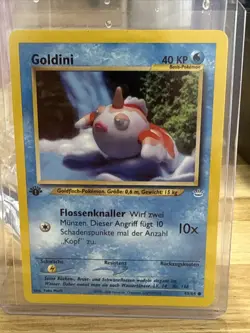 Goldeen - 1st Edition - 45/64 Neo Revelation - Pokemon TCG - 2001 GERMAN - Image 1