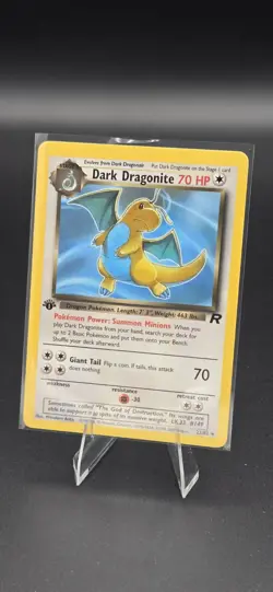 Pokemon TCG 1st Edition Dark Dragonite Non Holo - Image 1