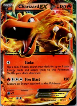 Charizard EX 11/106 - XY - Flashfire Pokemon TCG LP Holofoil - Image 1