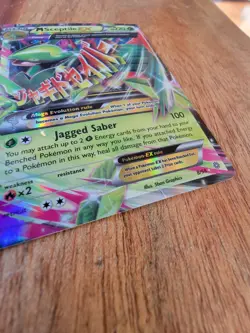 Pokemon TCG M Sceptile EX #8/98 XY - Ancient Origins *Damaged* - Image 3