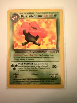Pokemon TCG Dark Vileplume Team Rocket 30/82 Regular Rare - Image 1