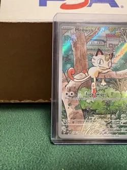 Pokemon TCG: Meowth #106/094 Me02: Phantasmal Flames Illustration Rare Holo, NM - Image 5