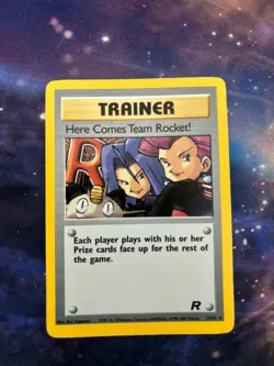 Pokemon Here Comes Team Rocket! Team Rocket Holo Rare 15/82 Unlimited WOTC HP - Image 1
