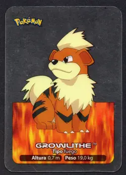 GROWLITHE #058 LAMINCARD COLECCION POKEMON LAMINCARDS 2005 EDIBAS (USADA) - Image 1