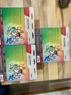 ✅ NEW SEALED Pokemon First Partner Illustration Collection x3. FAST SHIPPING. - Image 2