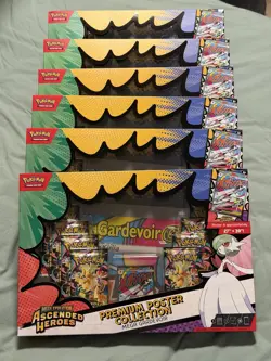 Pokemon TCG Ascended Heroes Premium Poster Collection Gardevoir -Sealed LOT OF 6 - Image 1