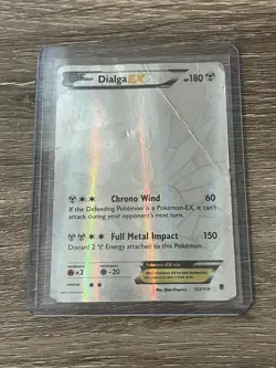 Pokemon TCG Dialga EX Full Art 122/119 Secret Rare XY Phantom Forces HP/DAMAGED - Image 1