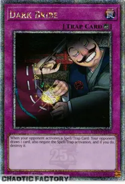 YUGIOH RA03-EN187 Dark Bribe Quarter Century Secret Rare 1st Edition NM - Image 1