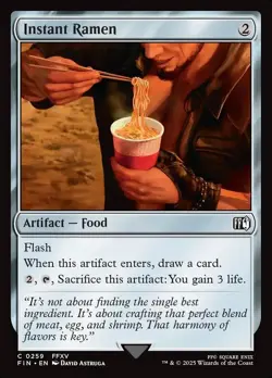 MTG Final Fantasy 0259 Instant Ramen U NM FOIL - Image 1