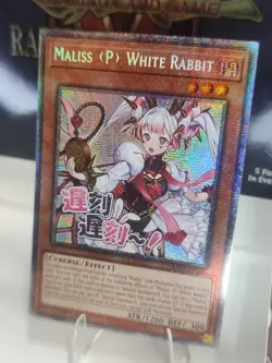 RA05-EN136 Maliss P White Rabbit Variant Art Starlight Rare 1st Ed YuGiOh - Image 1