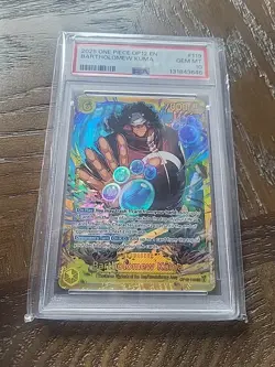 2025 One Piece OP12 EN Bartholomew Kuma PSA 10 - Image 1