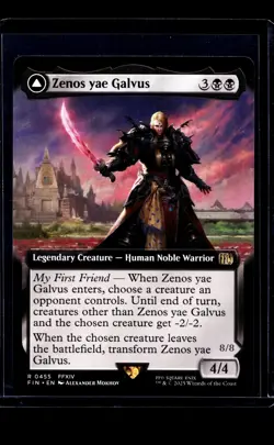 2025 MTG Magic the Gathering FIN Final Fantasy Extended Art 455 Zenos yae Galvus - Image 1